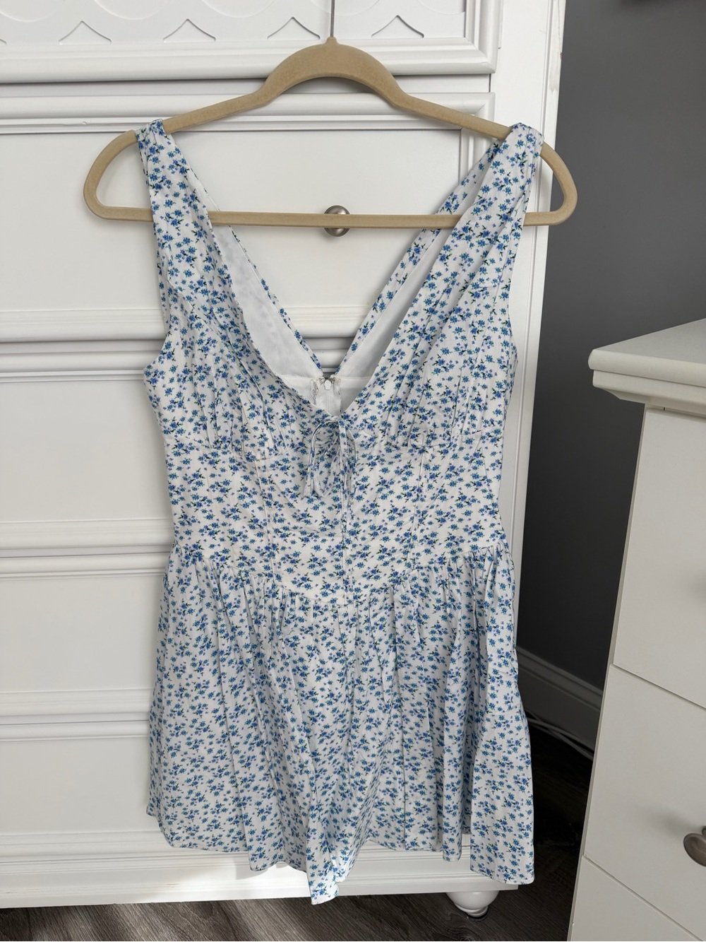Alex & Sophia Women’s Dress Size 5/6 Blue White Floral